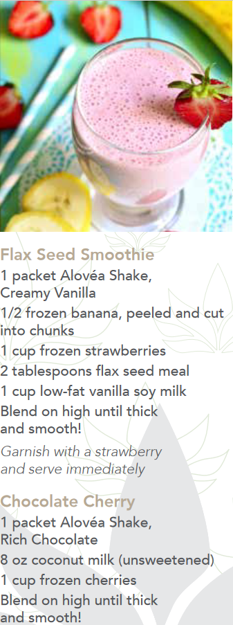 aloveia shake recipes